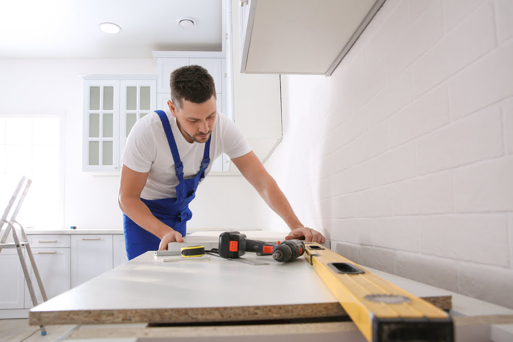 countertop installation prep cleaning